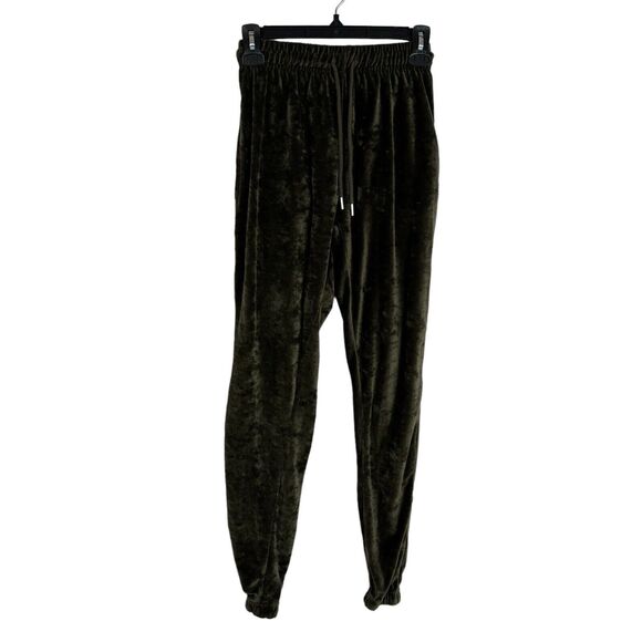 Pretty Little Thing Green Micro Corduroy Jogger Pants Women's 4 - Picture 3 of 7